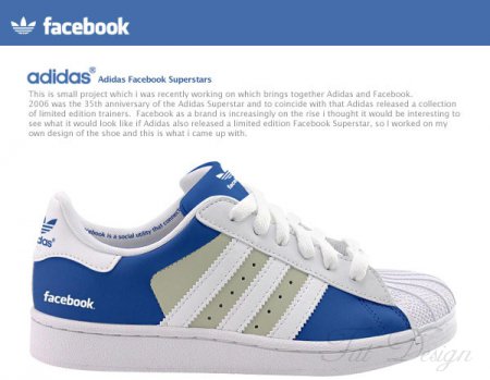 Кросcовки Adidas Superstars: Facebook и Twitter