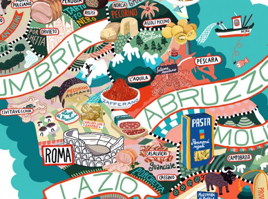 Кулинарная карта Италии