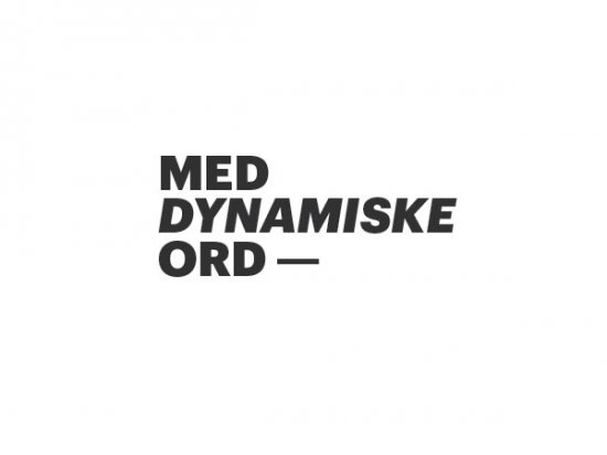 Чистая графика: Med Andre Ord