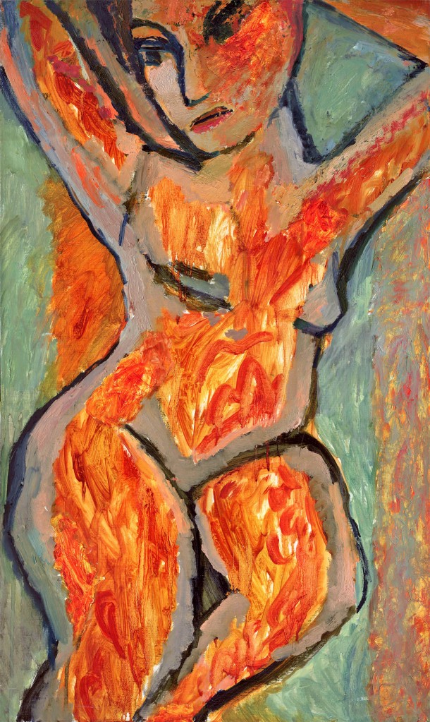 Burning woman  60x100 2013