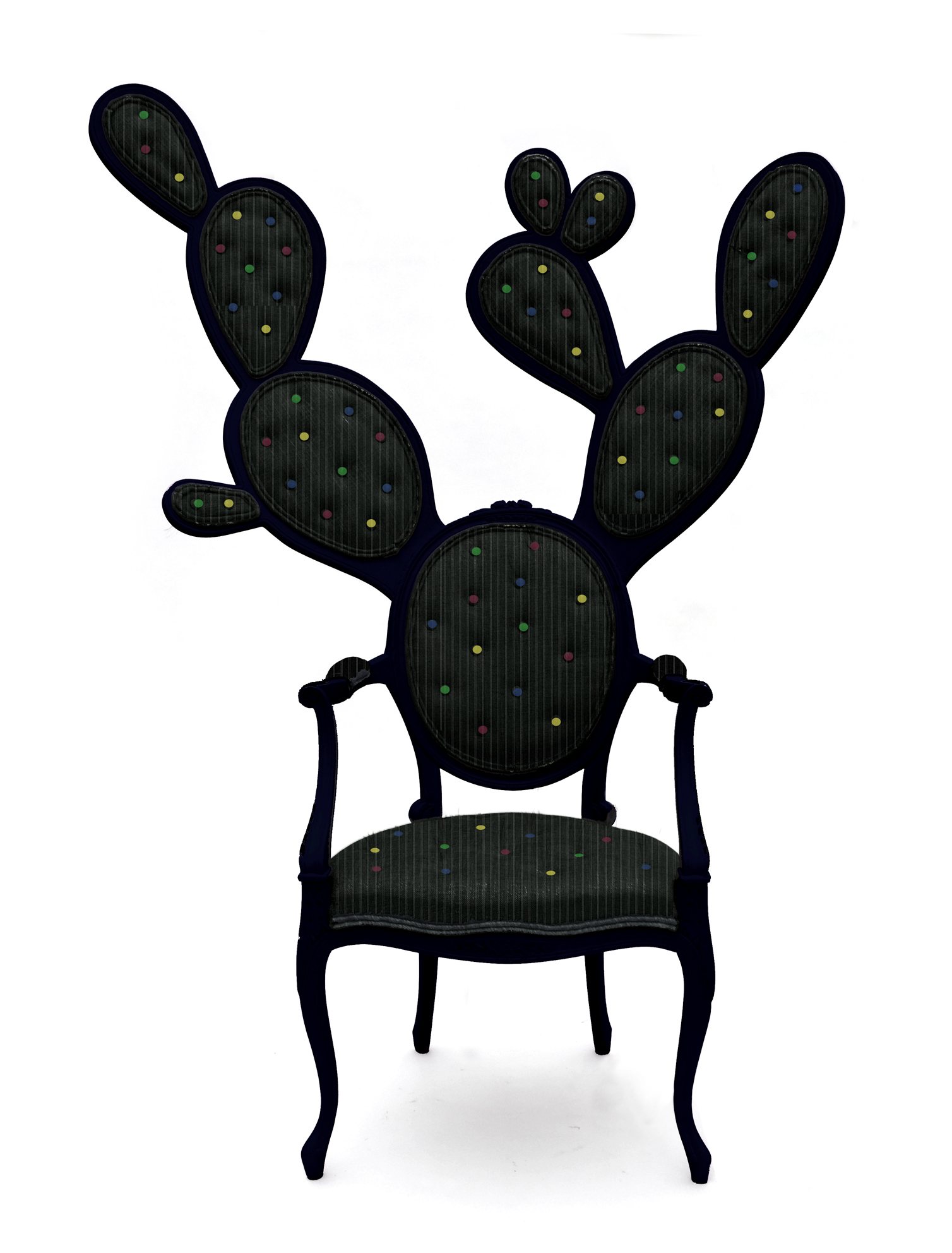 Черный стул необычный